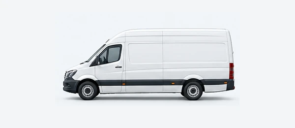 KI-generierte, illustrative Darstellung: Transporter / Sprinter bis 3,5 t